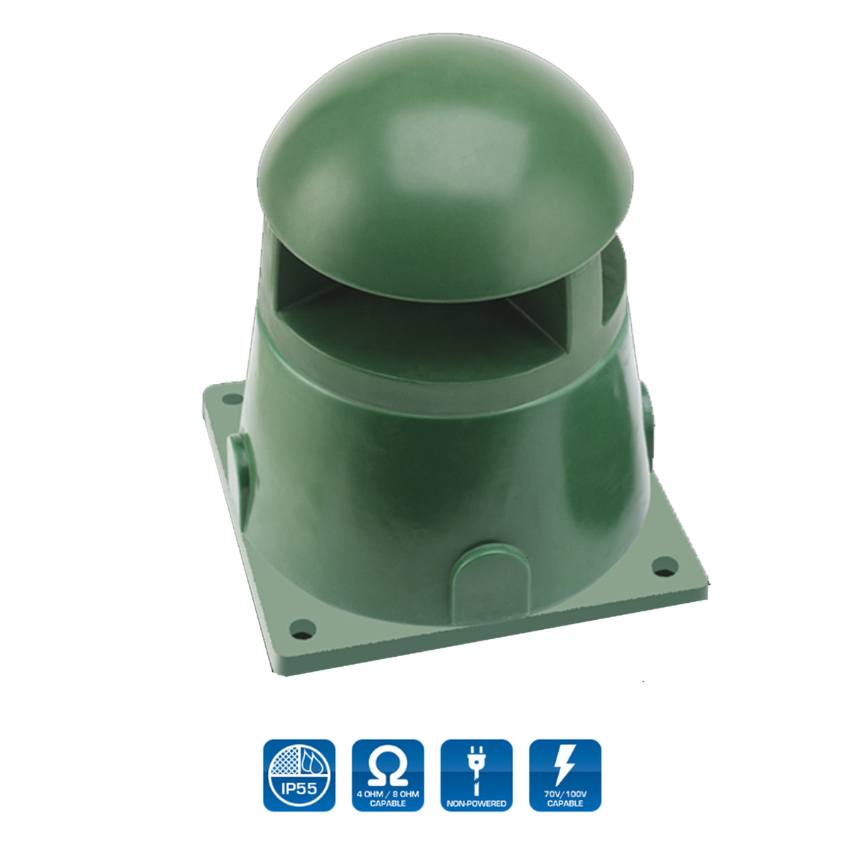 AtlasIED GST-G Garden Speaker (Tall Base) 70.7V with 8 Bypass