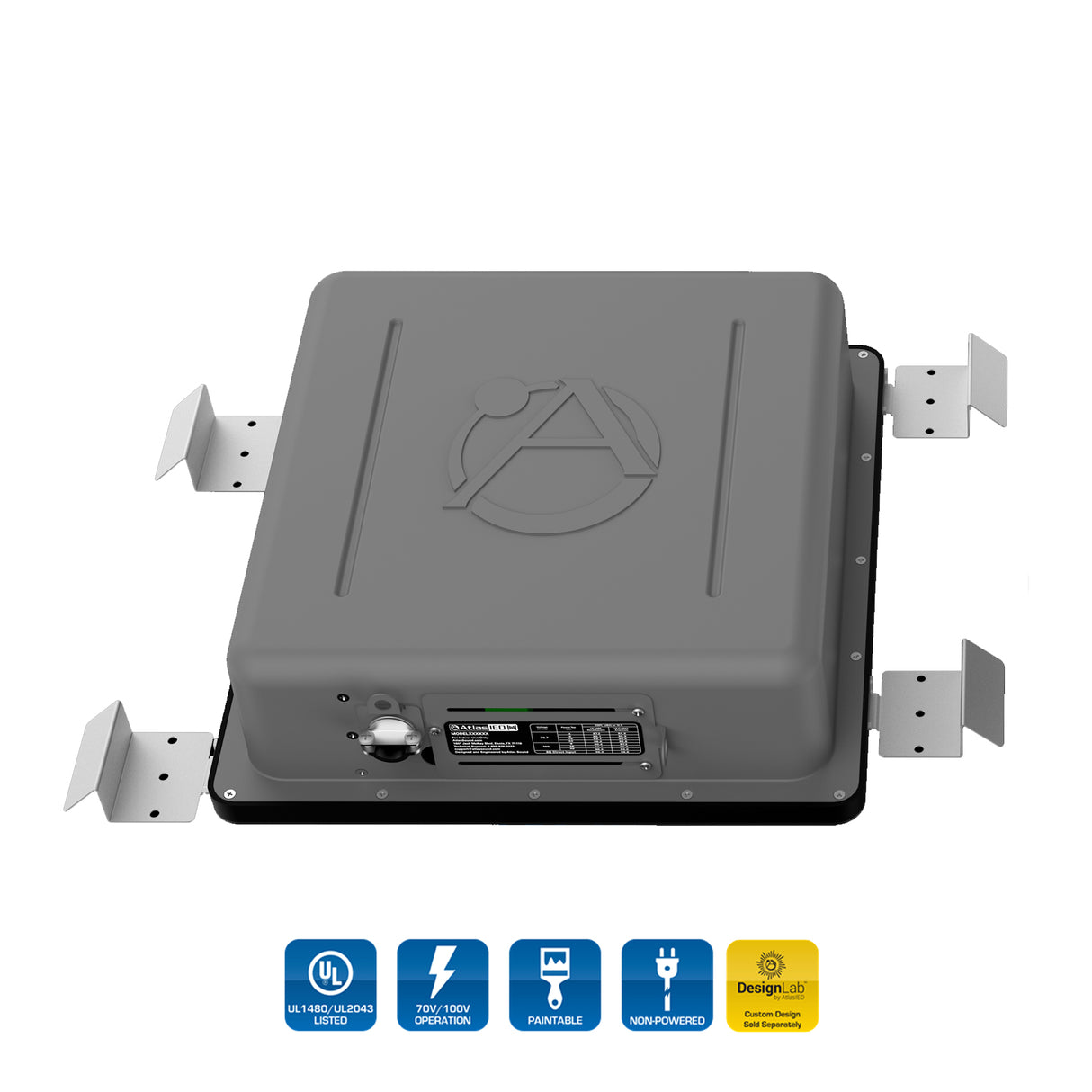 AtlasIED SHS-6T2 / Strategically Hidden Loudspeaker with Adaptive Dispersion Lens Technology with 32-Watt - 70.7V/100V Transformer