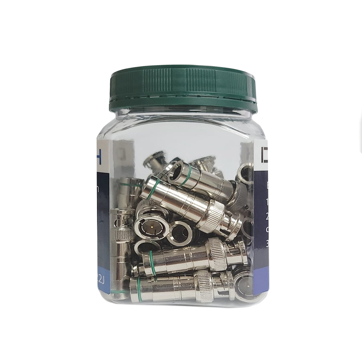 Dynotech BNC59C, Compression Connector, Green (30 PCs)