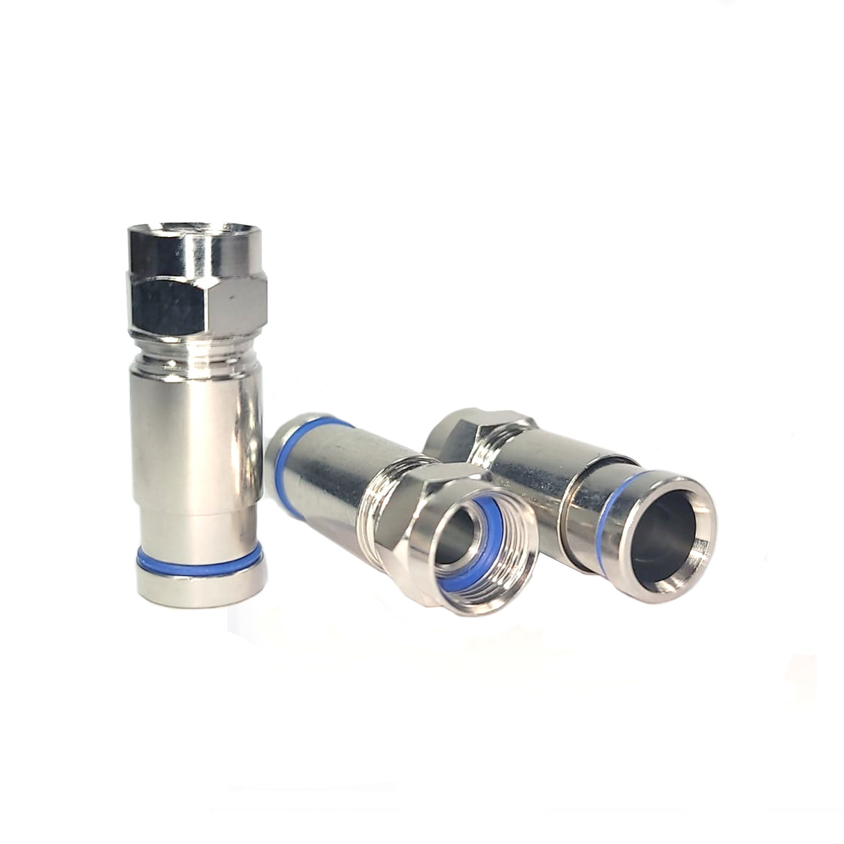 Dynotech F-RG-6QC, Professional Compression F Connector RG-6 QUAD (50-PCs)