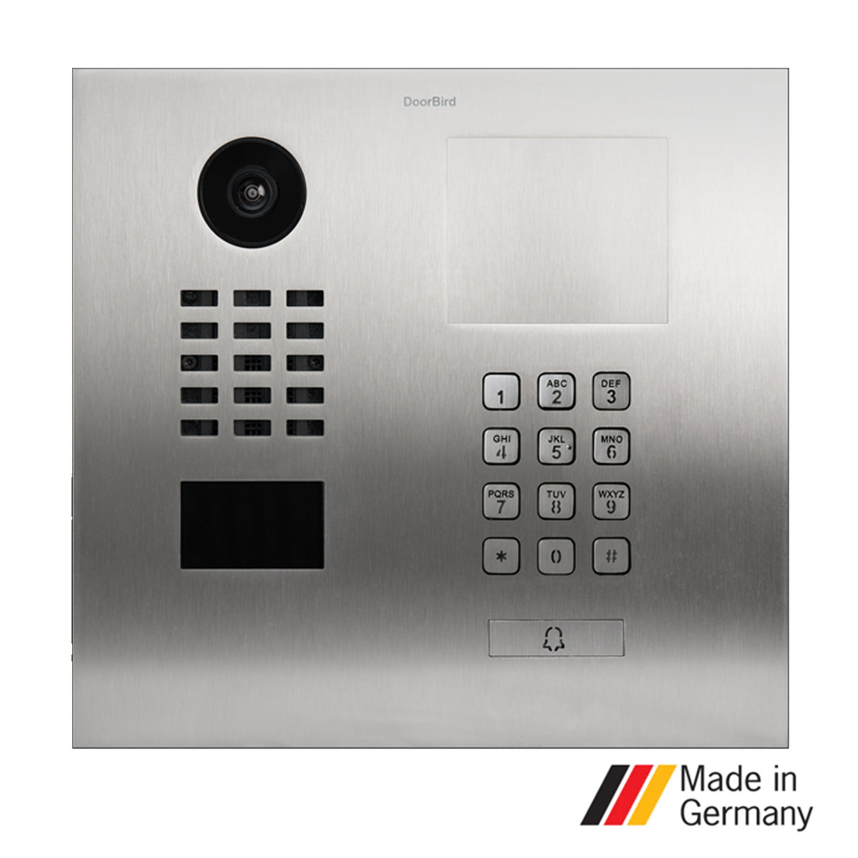 DoorBird D2101KH, Surface & Flush Mount Possible, IPVideo Door Station,1 Unit, 1 Call Button, (Housing sold separately)