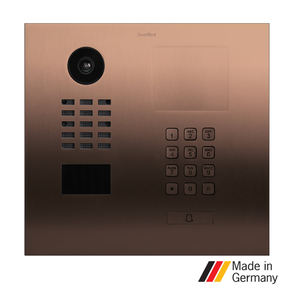 DoorBird D2101KH, Surface & Flush Mount Possible, IPVideo Door Station,1 Unit, 1 Call Button, (Housing sold separately)