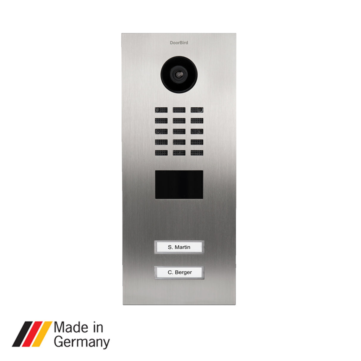 DoorBird D2102V, Surface & Flush Mount Possible, IP Video Door Station, 2 Units, 2 Call Buttons, (Housings sold separately)