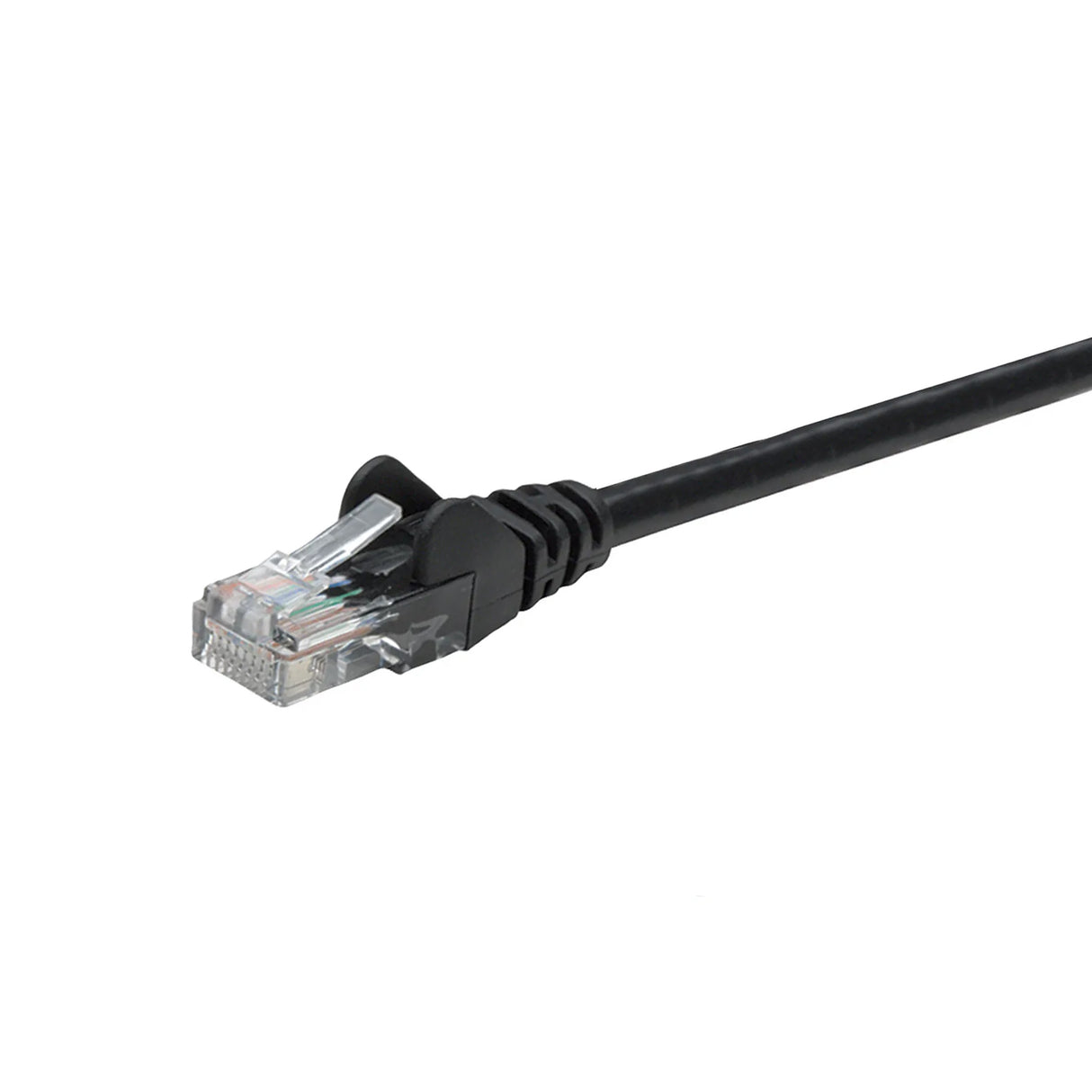 Intellinet CAT5E Patch Cable, Black, Solid Copper, UTP RJ-45 Male