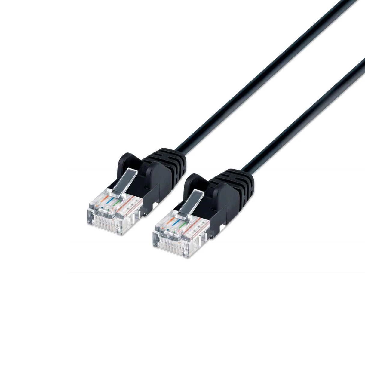 Intellinet CAT6 - SLIM, Patch Cable, Black, Solid Copper, UTP RJ45 Male,