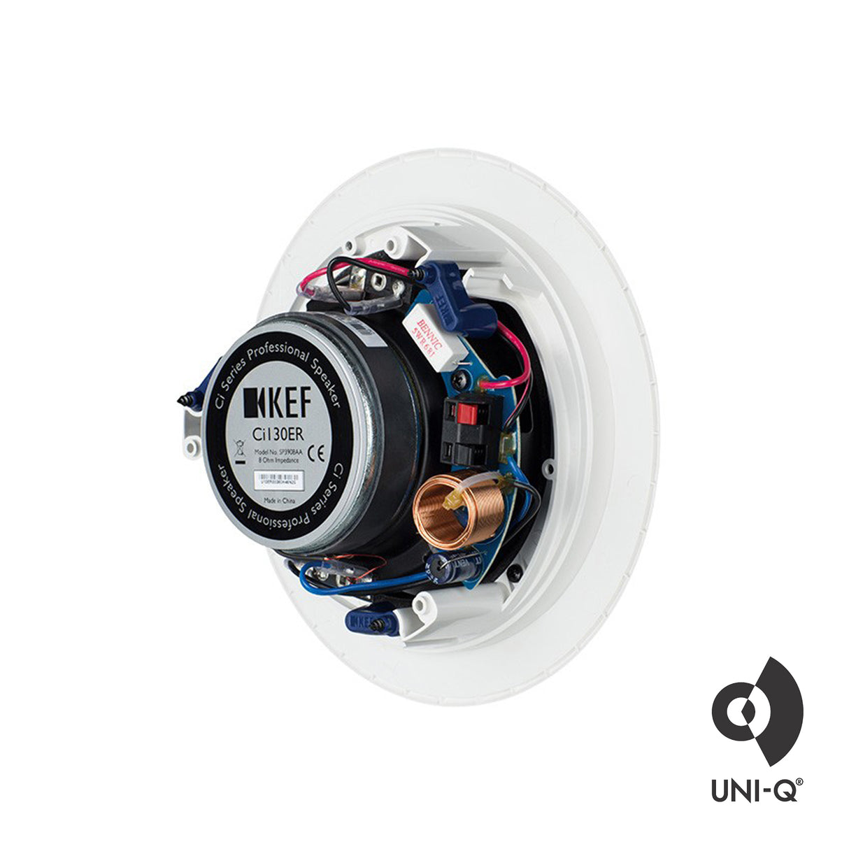 KEF CI130ER, 5.25" In-Ceiling, Uni-Q Two-way 130mm Round, Marine Grade Speaker, 80W (Pair)