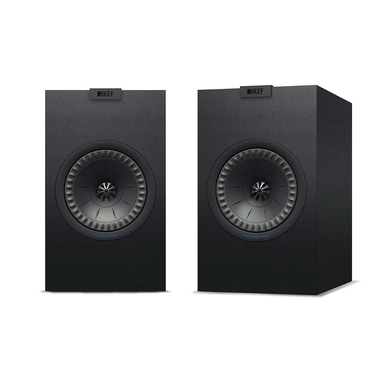 KEF Q150 Bookshelf Speaker, Black, White Walnut (Pair)