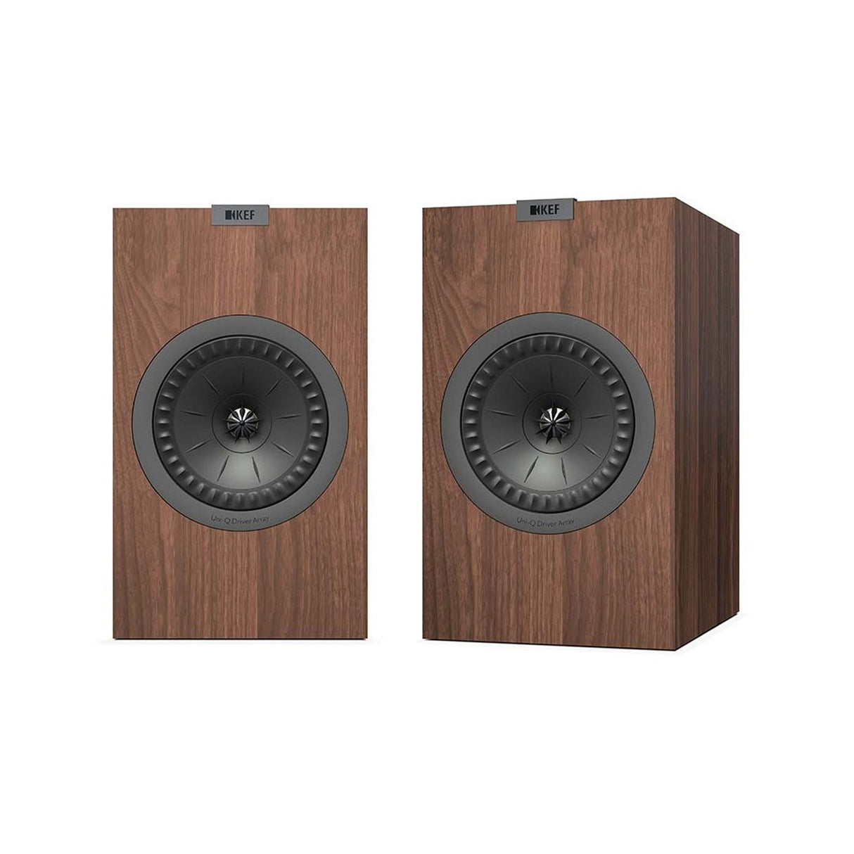 KEF Q350 Bookshelf Speaker, Black, White, Walnut (Pair)