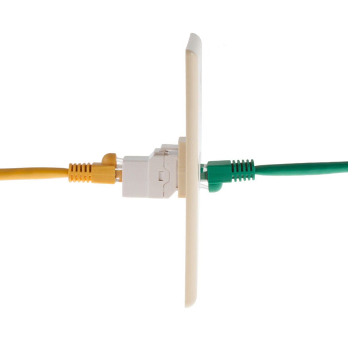 Acegear Cat6 RJ45 Inline Keystone Coupler - White