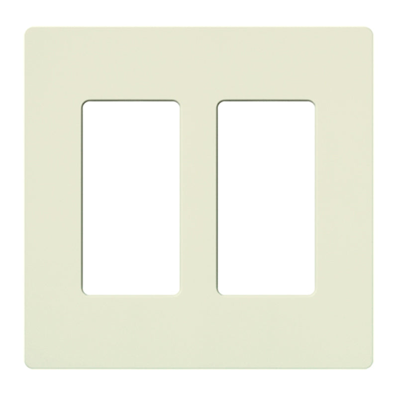 Lutron SC-2, Claro Screwless Designer Wallplate - 2 Gang