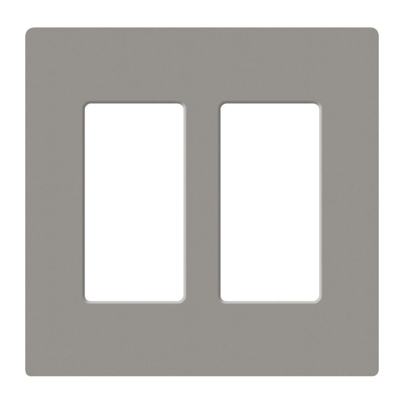 Lutron SC-2, Claro Screwless Designer Wallplate - 2 Gang