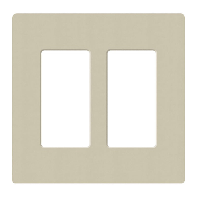 Lutron SC-2, Claro Screwless Designer Wallplate - 2 Gang