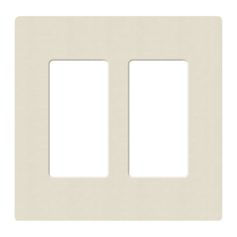 Lutron SC-2, Claro Screwless Designer Wallplate - 2 Gang
