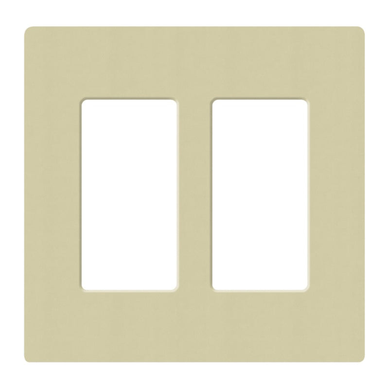 Lutron SC-2, Claro Screwless Designer Wallplate - 2 Gang