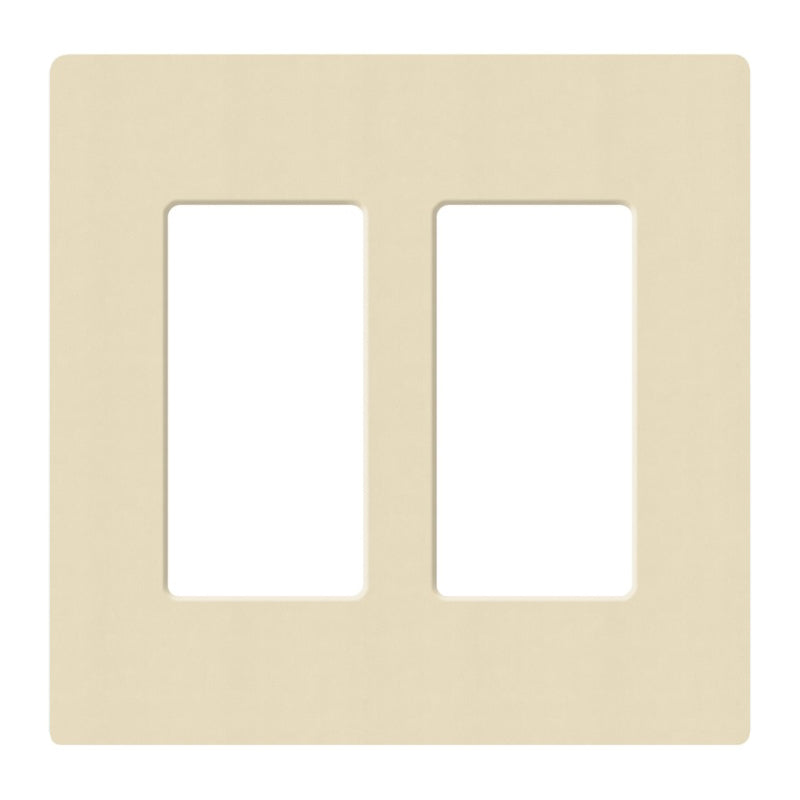 Lutron SC-2, Claro Screwless Designer Wallplate - 2 Gang