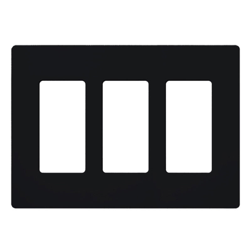 Lutron CW-3,Claro Screwless Designer Wallplate - 3 Gang