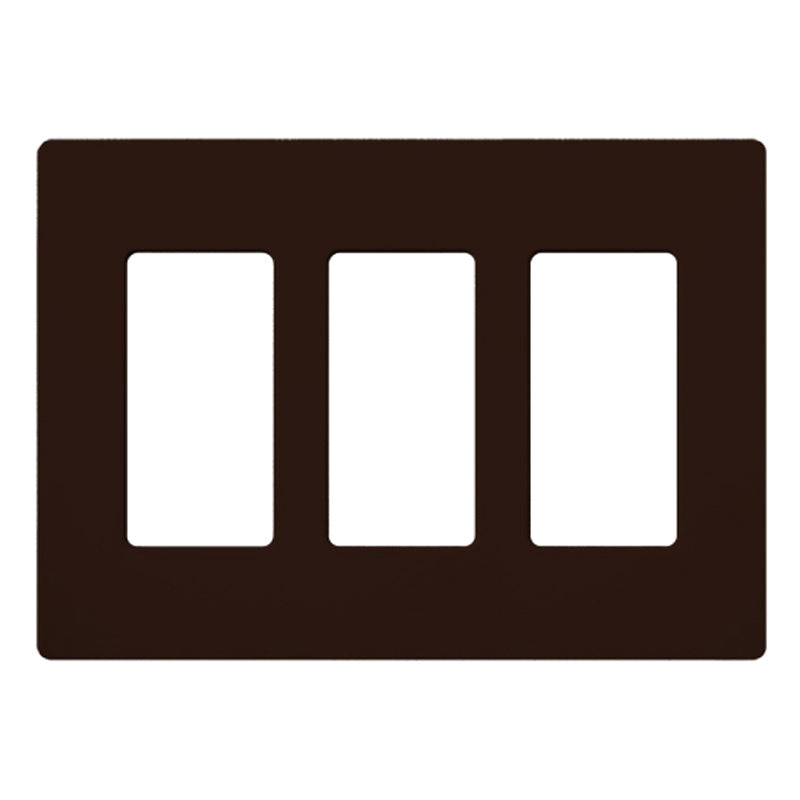 Lutron CW-3,Claro Screwless Designer Wallplate - 3 Gang
