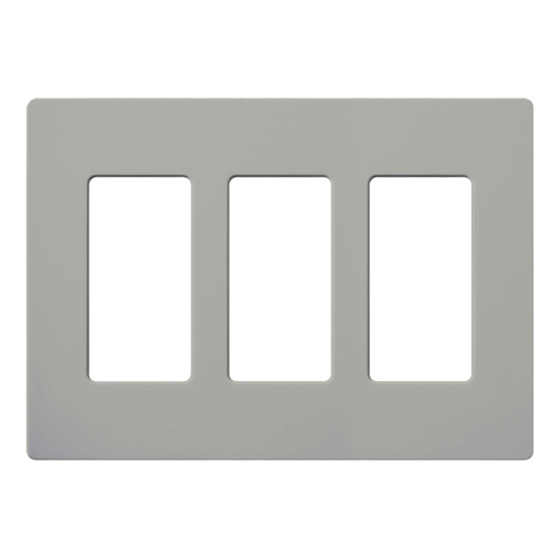 Lutron CW-3,Claro Screwless Designer Wallplate - 3 Gang