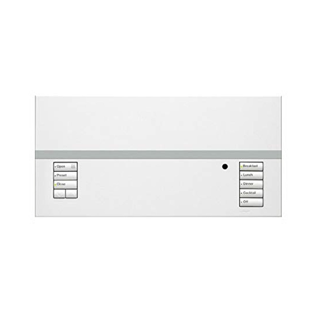 Lutron QSGRJ-3P-1WH, Grafik Eye QS Wireless 3 zone control unit, white faceplate, 1 shade zones