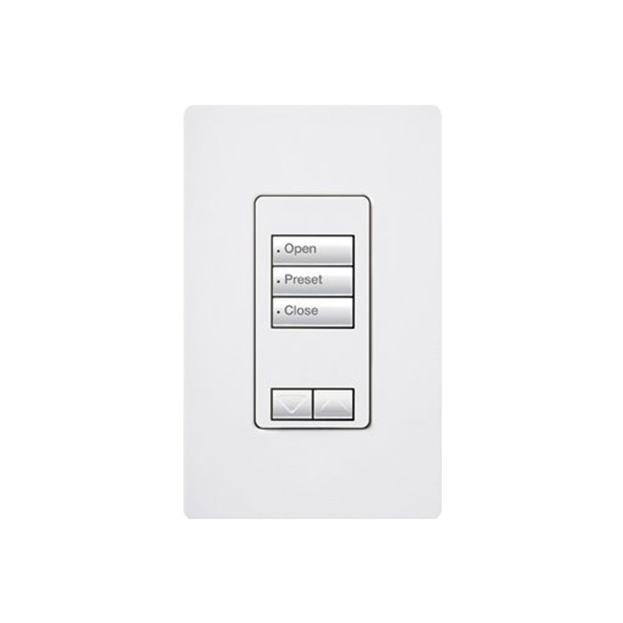 Lutron RRD-W-3BRL-WH, RadioRA2, Wall Mounted Keypad - 3 Buttons - Featuring Raise/Lower