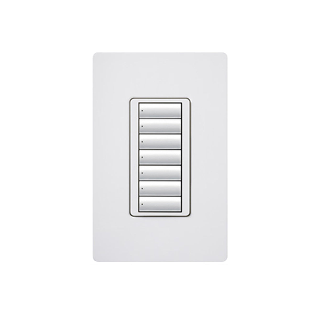 Lutron RRD-W7B-SW, RadioRA2, Wall Mounted Keypad - 7 Buttons