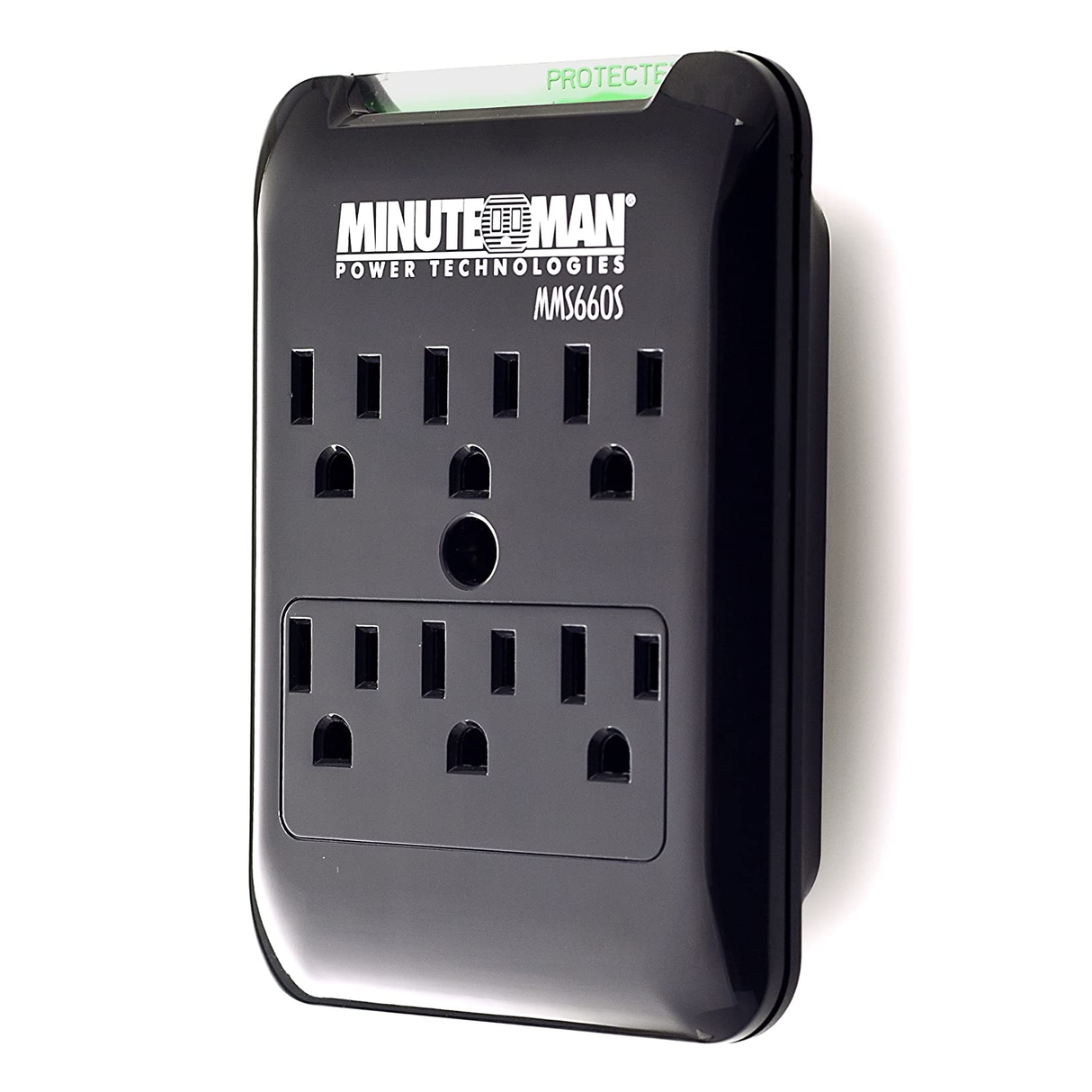 MINUTEMAN MMS660S, 6-Outlets Slimline Wall-Tap, Surge Suppressor