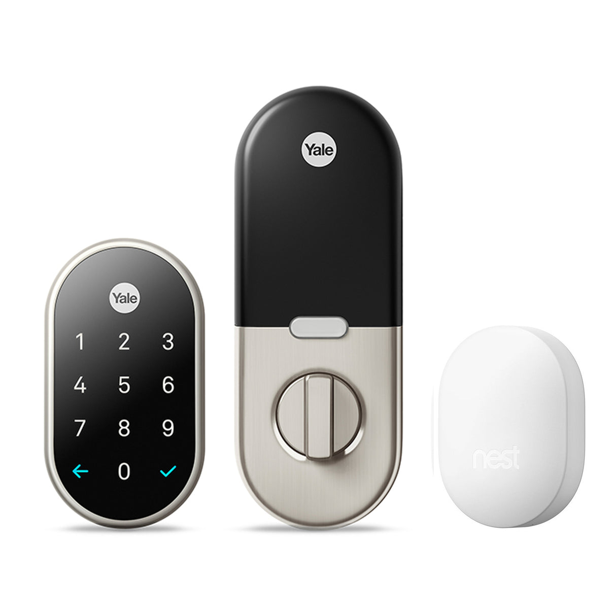 Nest Smart Lock with Nest Connect - Satin Nickel, Brass, Bronze.