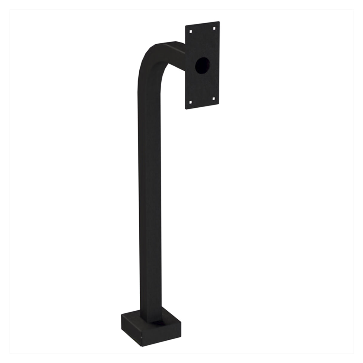 PedestalPRO (22PE1-DOOR-01-CRS)36" Ped, Gooseneck, Steel, Pwderct Blk, 2101V
