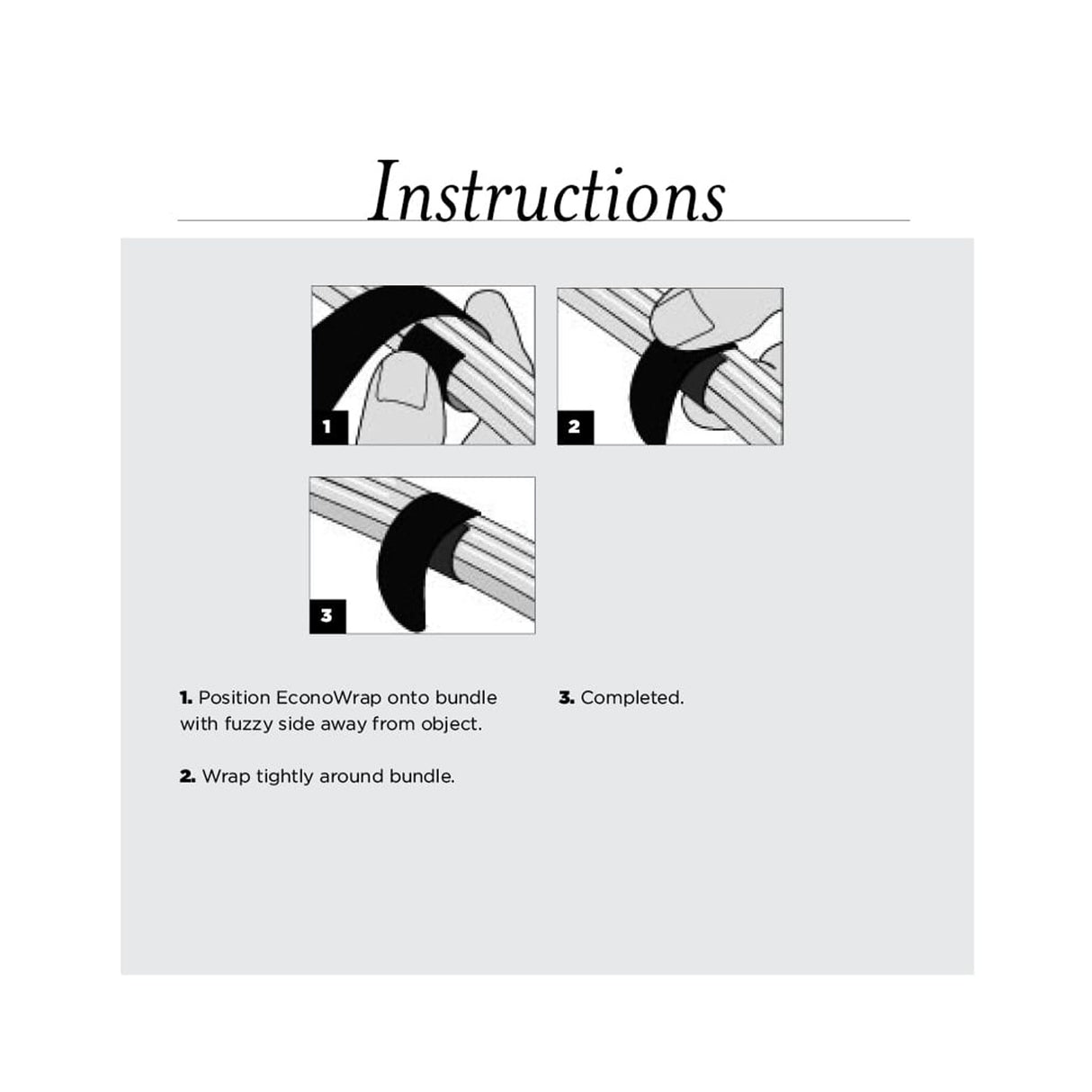 RIP-TIE M-05-E20-BK 3/4" X 5" EconoSeries (20pcs)