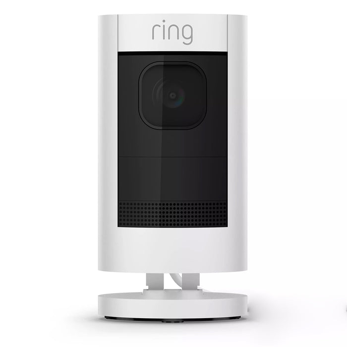 Ring Stick Up Cam Elite Power over Ethernet HD Security Camera with Two-Way Talk, Night Vision, White, Works with Alexa, (Black / White)