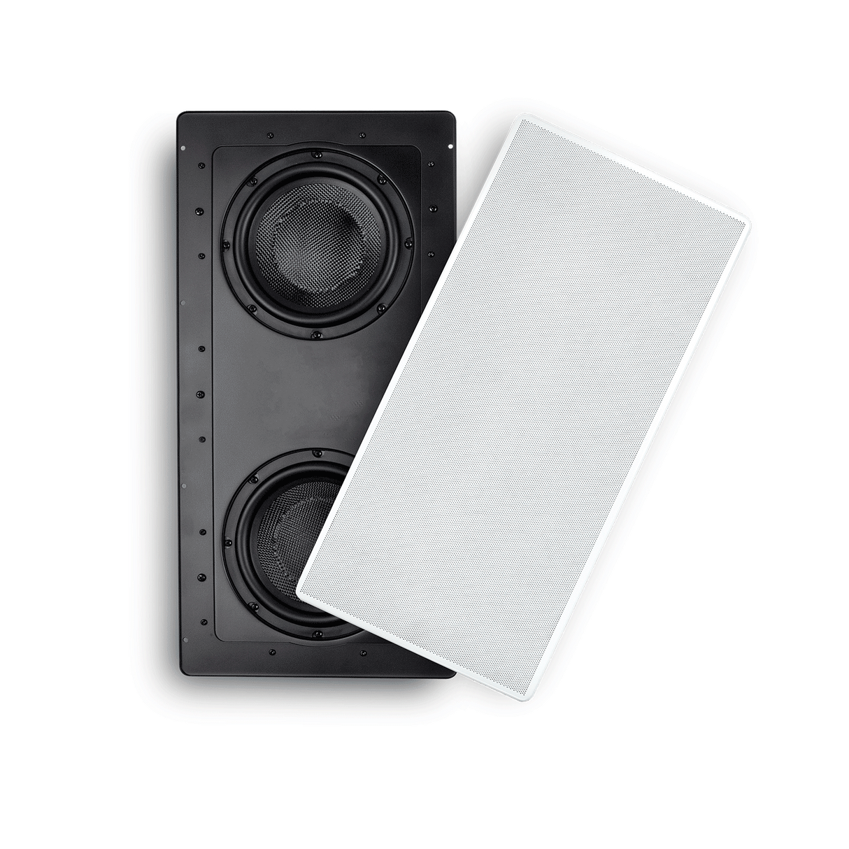 SpeakerCraft SC-HRSIW8-CAB, Dual 8" (200mm) In-Wall Subwoofer, 520W.