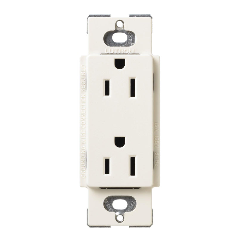 Lutron Claro SCRS-15-TR, 15A Tamper Resistant Receptacle.