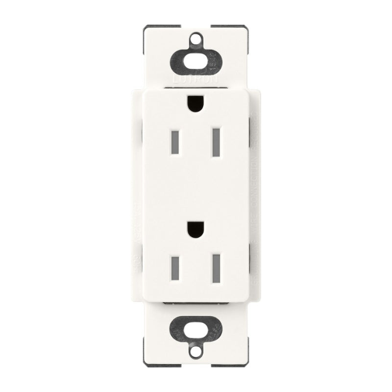 Lutron Claro SCRS-15-TR, 15A Tamper Resistant Receptacle.