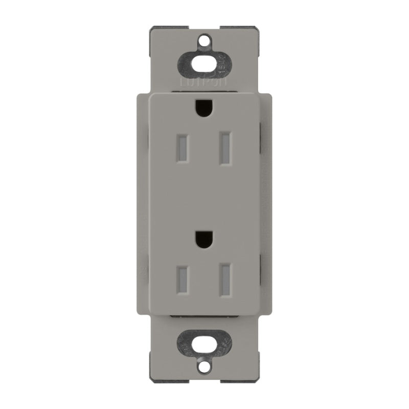Lutron Claro SCRS-15-TR, 15A Tamper Resistant Receptacle.