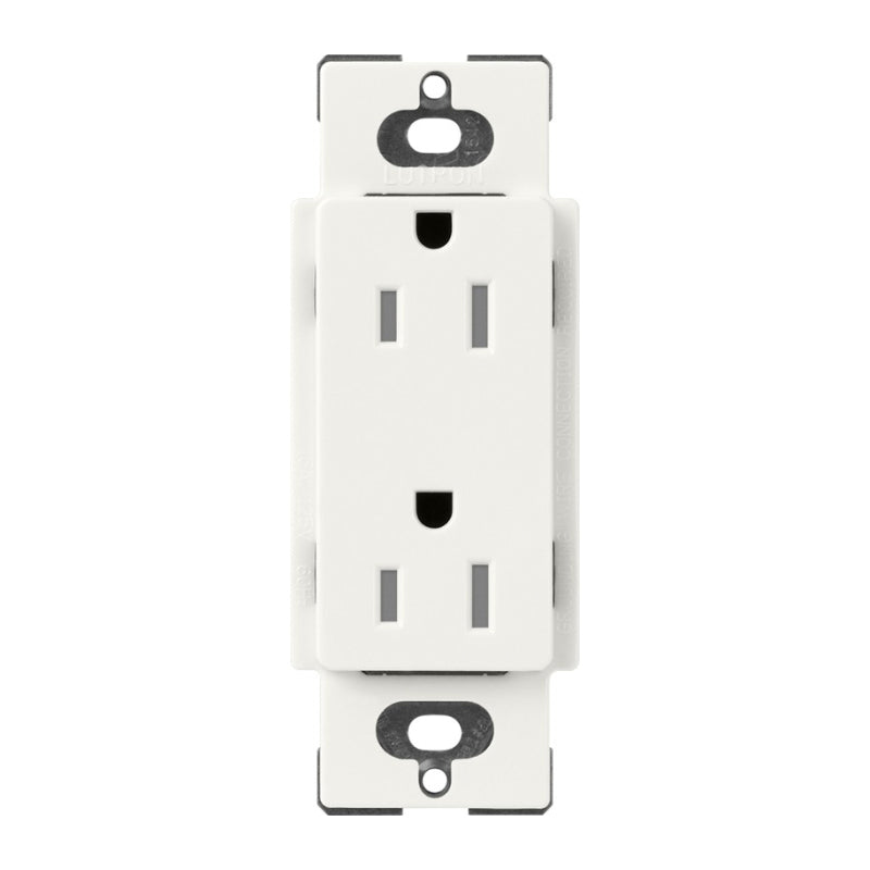 Lutron Claro SCRS-15-TR, 15A Tamper Resistant Receptacle.
