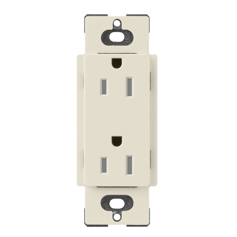 Lutron Claro SCRS-15-TR, 15A Tamper Resistant Receptacle.