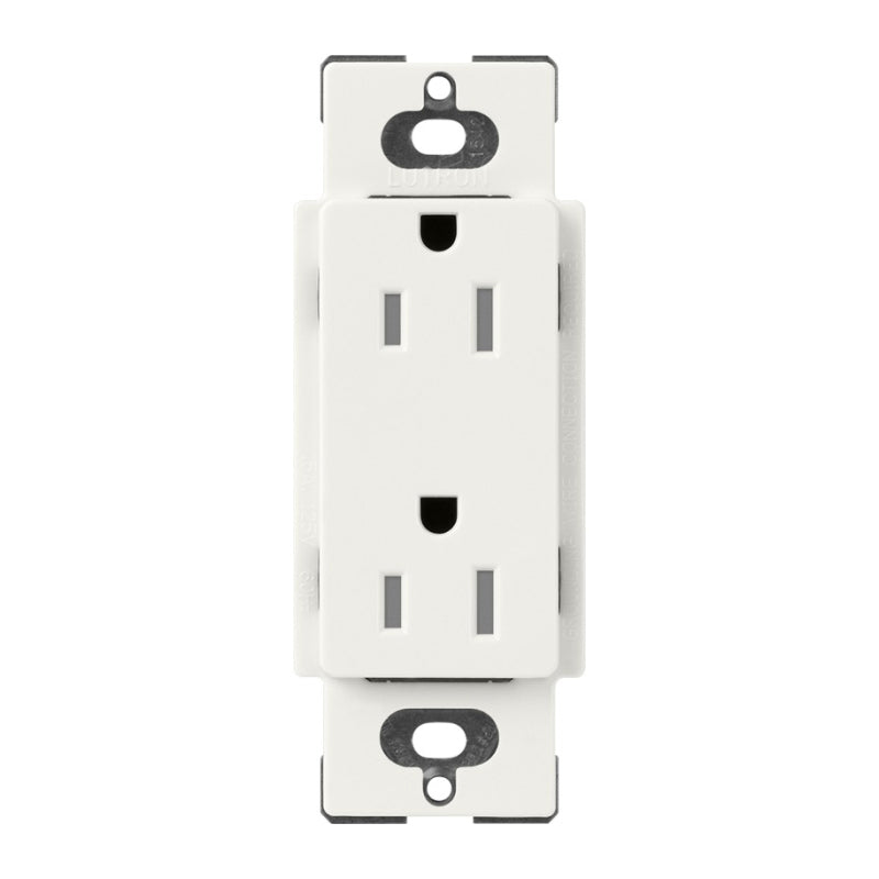 Lutron Claro SCRS-15-TR, 15A Tamper Resistant Receptacle.