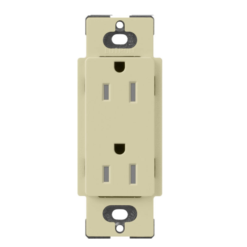 Lutron Claro SCRS-15-TR, 15A Tamper Resistant Receptacle.
