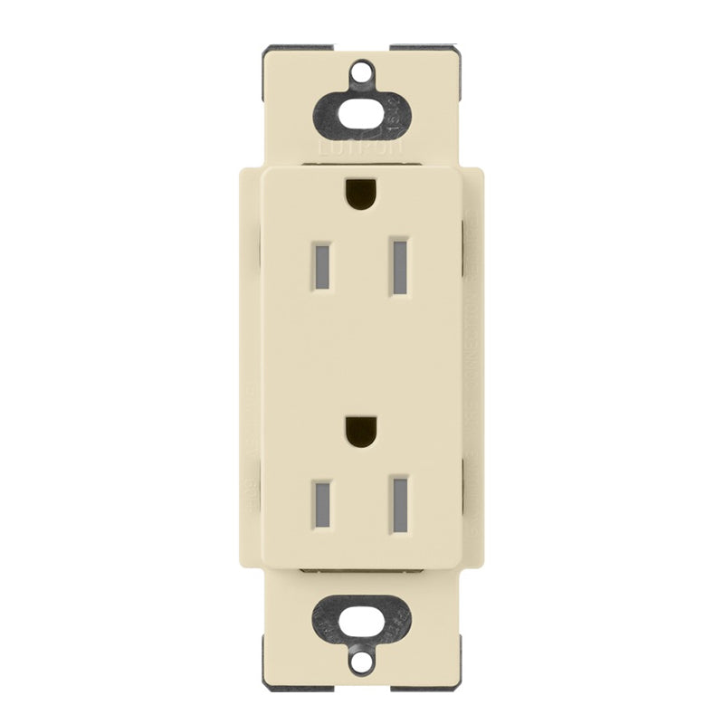 Lutron Claro SCRS-15-TR, 15A Tamper Resistant Receptacle.