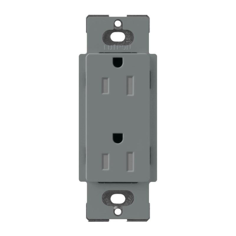 Lutron Claro SCRS-15-TR, 15A Tamper Resistant Receptacle.
