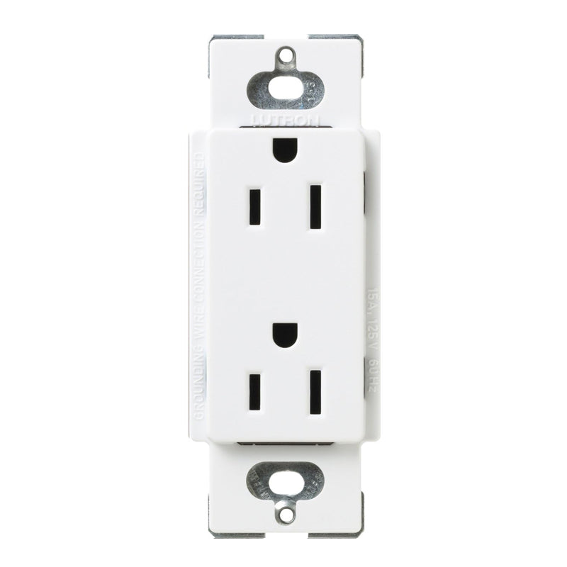 Lutron Claro SCRS-15-TR, 15A Tamper Resistant Receptacle.