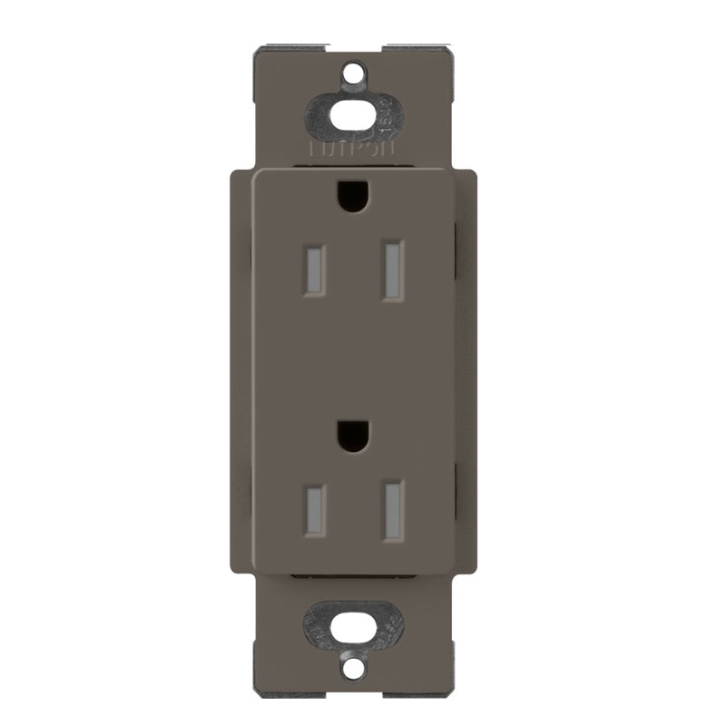 Lutron Claro SCRS-15-TR, 15A Tamper Resistant Receptacle.