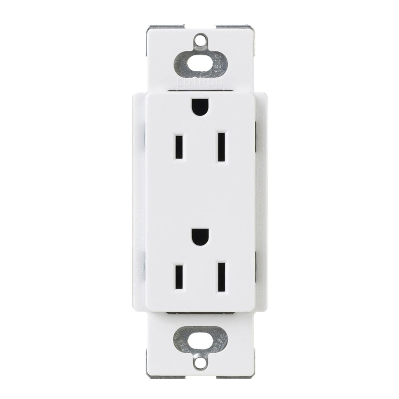 Lutron Claro SCRS-15-TR, 15A Tamper Resistant Receptacle.