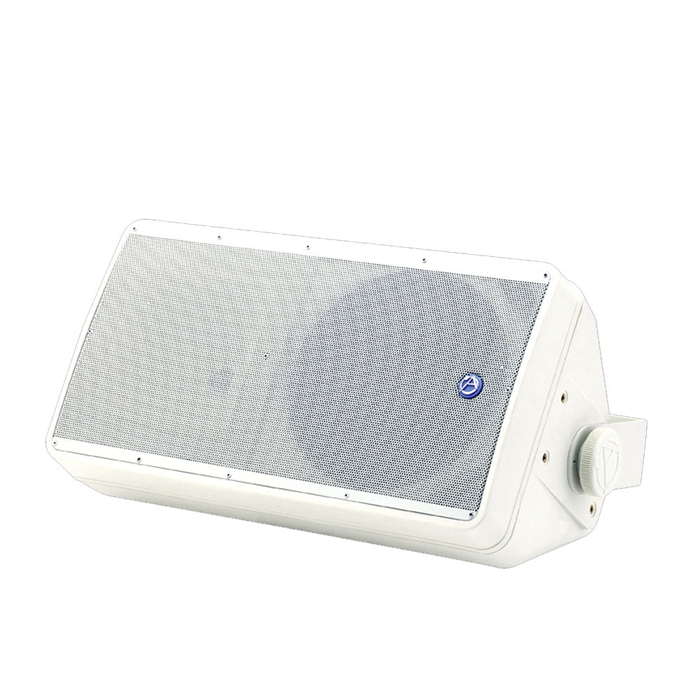 AtlasIED SM82T-WH 8" 2-Way Weather Resistant Speaker System with 70.7V/100V-60W Transformer and 8? Bypass