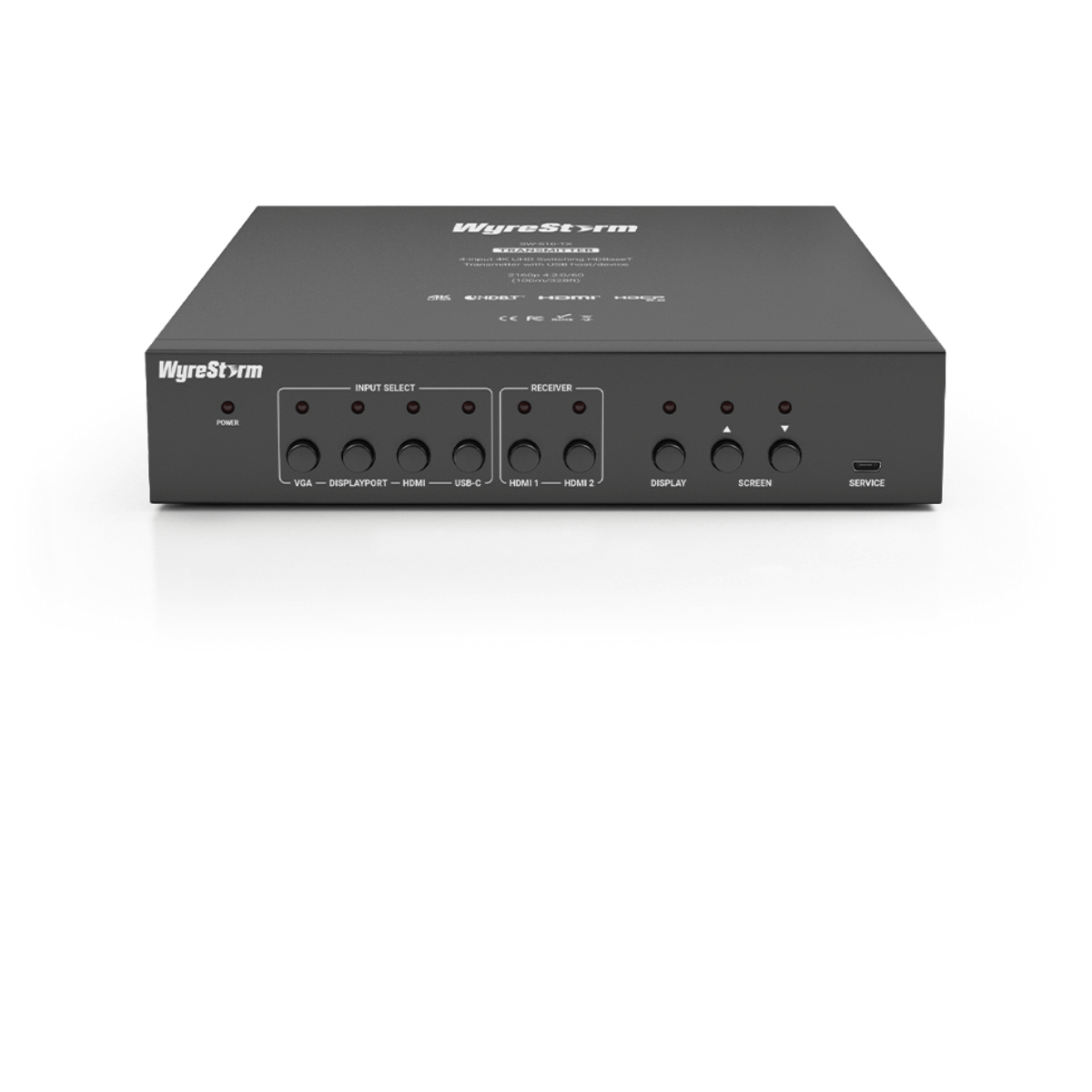 Wyrestorm SW-510-TX 4-Input 4K UHD Switching HDBaseT Transmitter with USB Host/Device