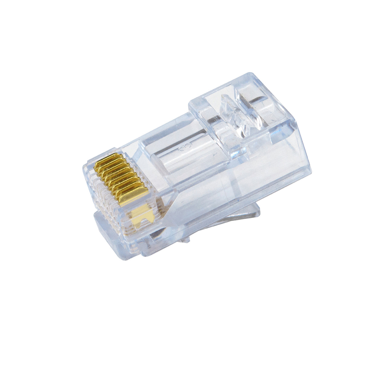 Simply45 CAT5E UTP (S45-1000) STANDARD, RJ45 Modular Plugs, Blue Tint - (100pcs/Jar)