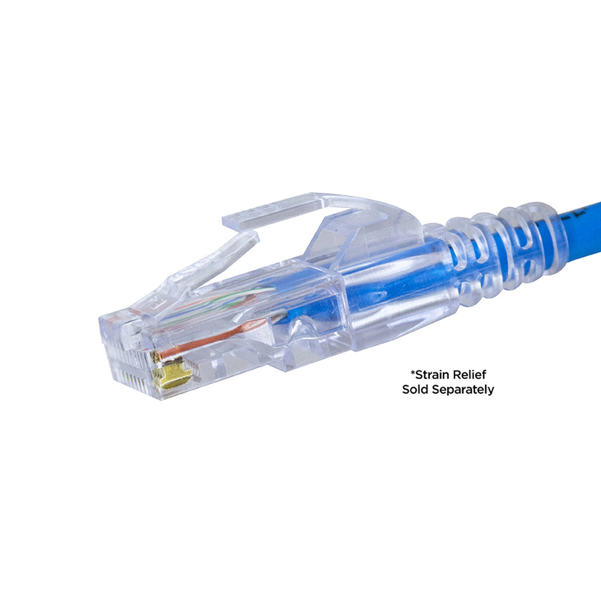 Simply45 CAT5E UTP (S45-1000) STANDARD, RJ45 Modular Plugs, Blue Tint - (100pcs/Jar)