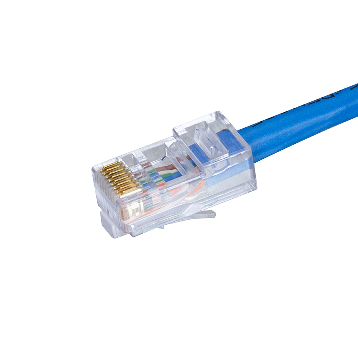 Simply45 CAT5E UTP (S45-1000) STANDARD, RJ45 Modular Plugs, Blue Tint - (100pcs/Jar)
