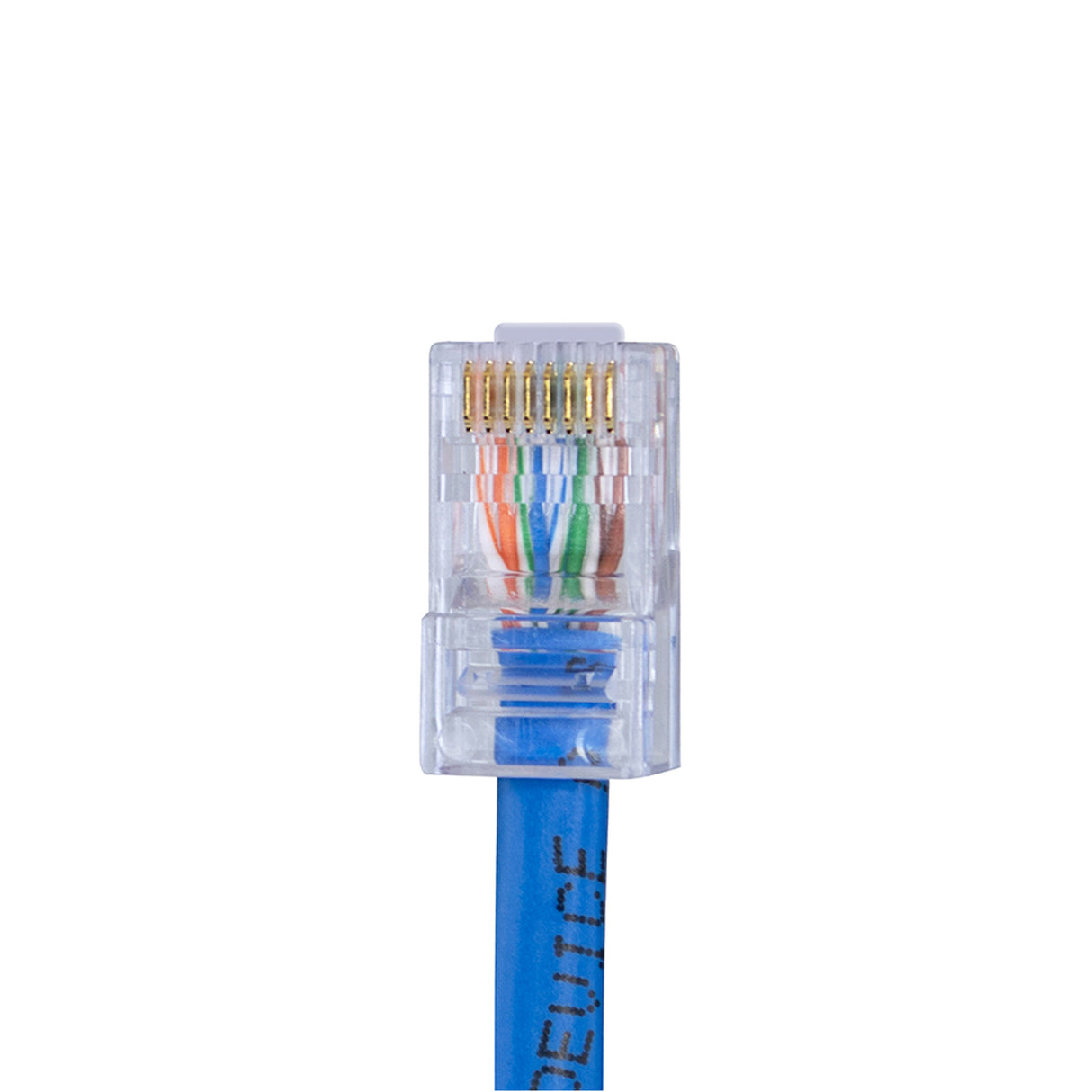 Simply45 CAT5E UTP (S45-1000) STANDARD, RJ45 Modular Plugs, Blue Tint - (100pcs/Jar)