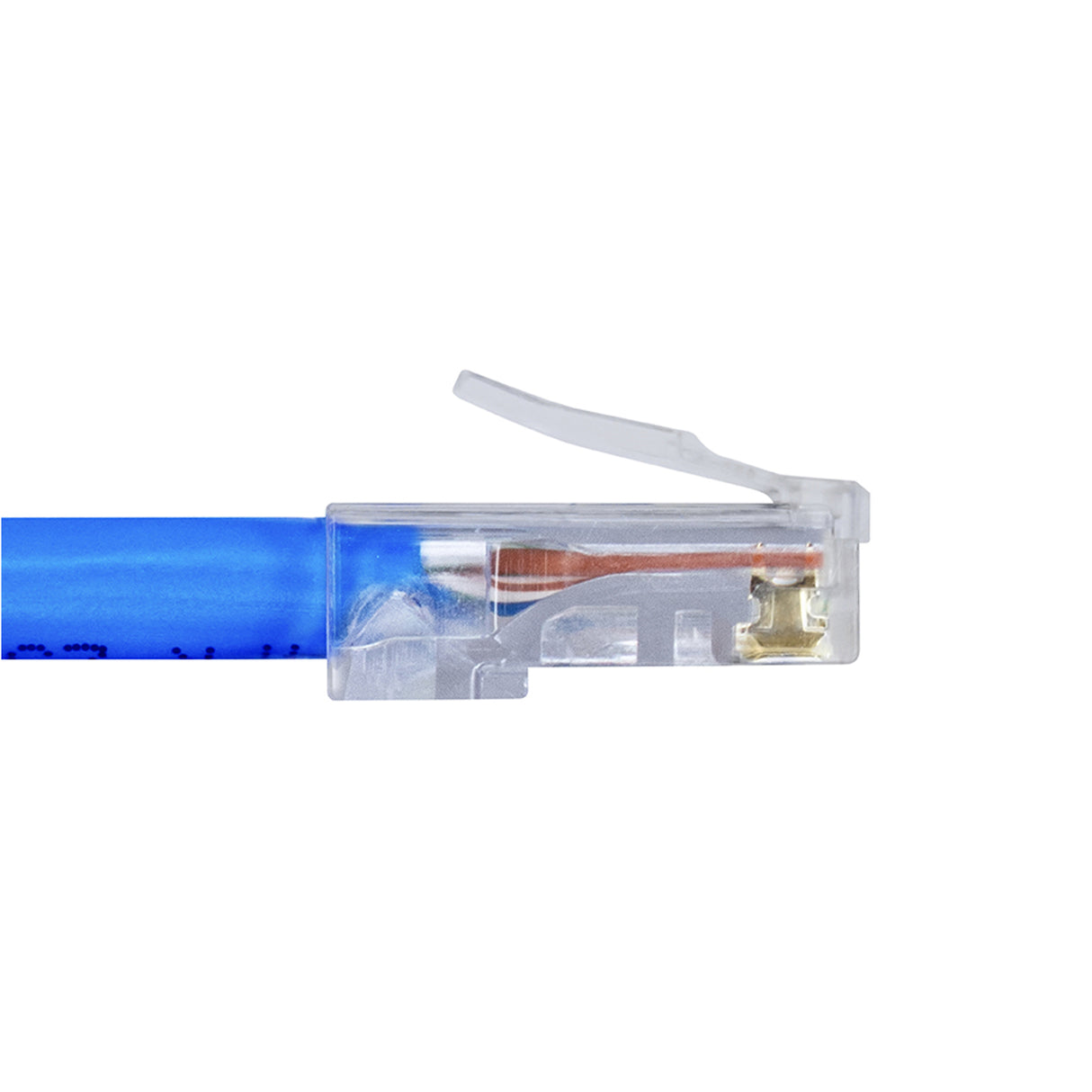 Simply45 CAT5E UTP (S45-1000) STANDARD, RJ45 Modular Plugs, Blue Tint - (100pcs/Jar)